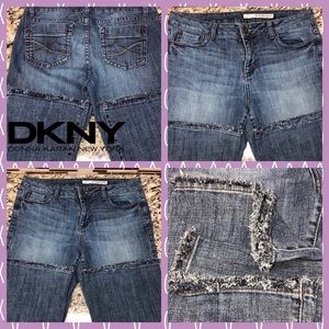 DKNY woman’s raw flare edge jeans